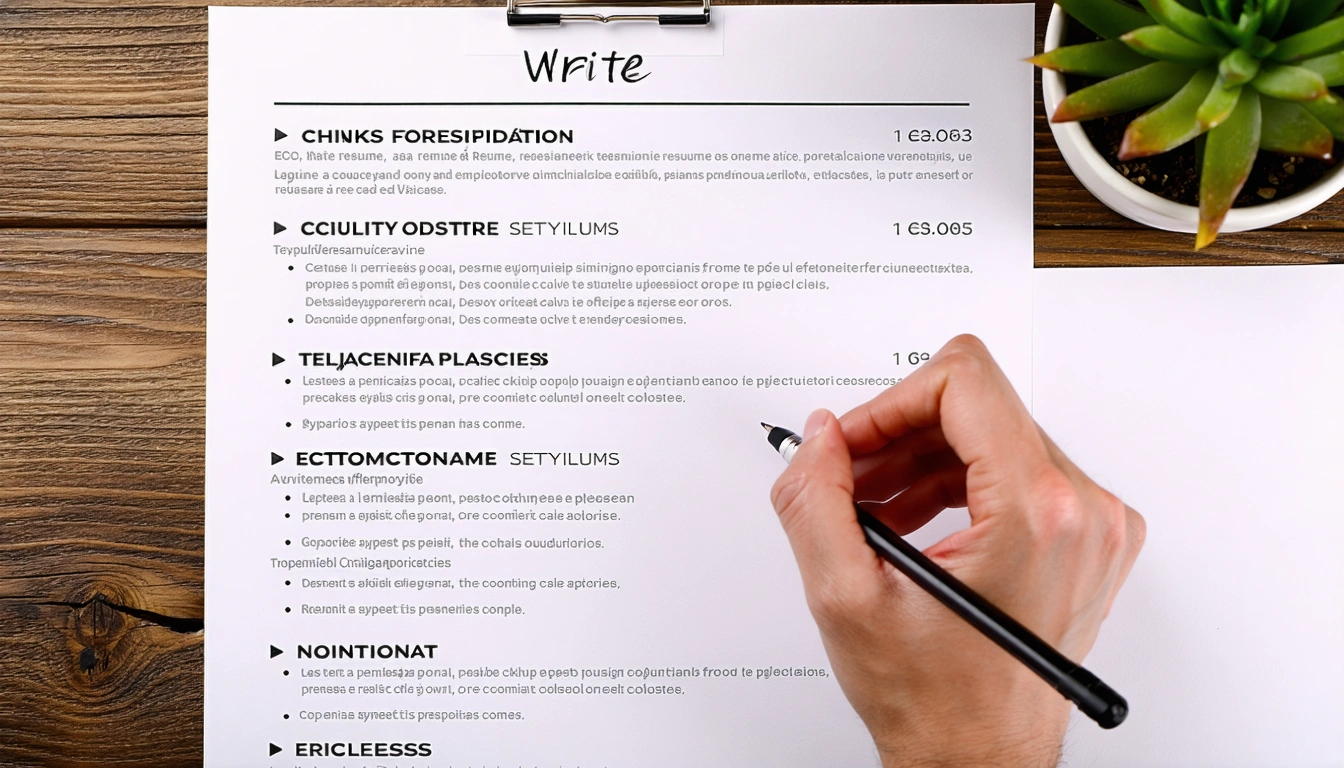 How to Write a Resume - AI generated image